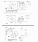 Exhaust System Diagram and Parts List for 210332-0036-E9  Briggs and Stratton Engine